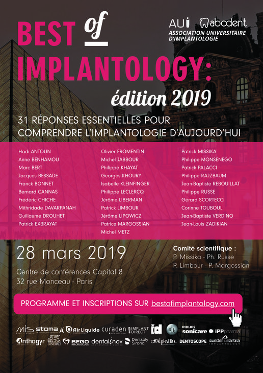 affiche Best of Implantology 2019