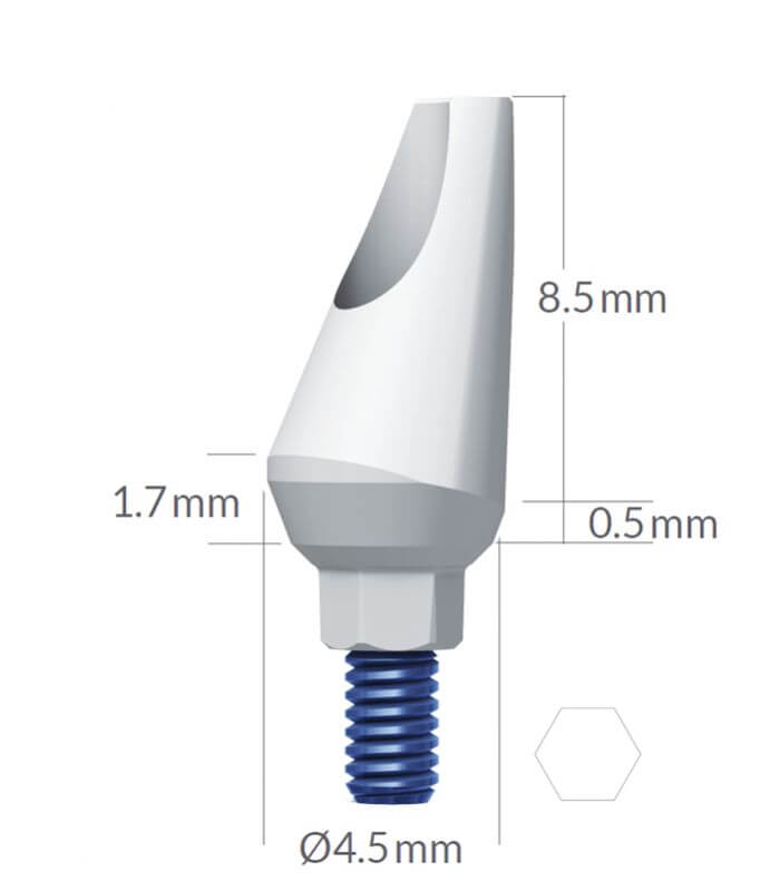 Angled Plastic Abutment for Casting - PLA15 - 2