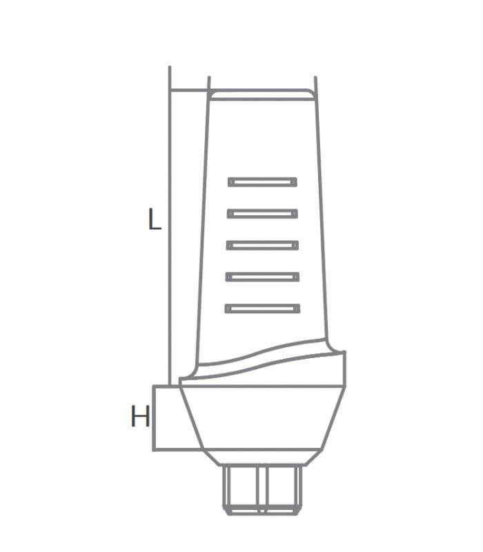 Straight Temporary PEEK Abutments