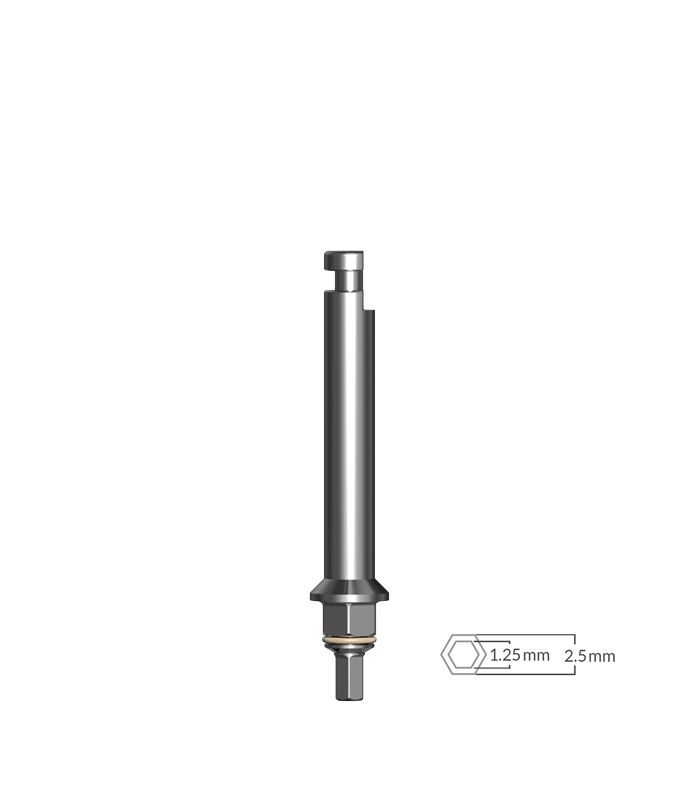 Embout court hexagonal 2.5+1.25mm pour moteurs - 1