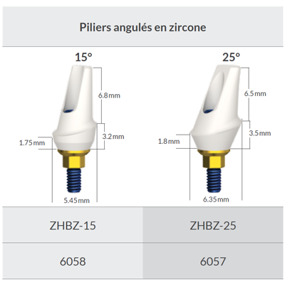 Angled Zirconia Abutment - Order information